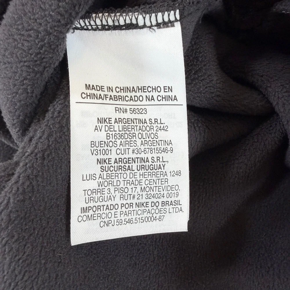 Vintage 2000s Jordan Fleece Shirt Mens M Black Tonal Jumpman 244143-655 Y2K-RARE
